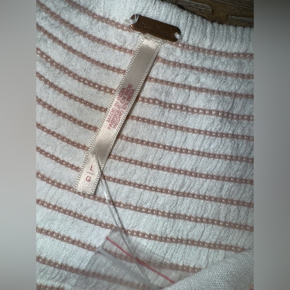 Free People Wedgewood Off-Shoulder Maxi Dress with Pink Embroidery - Picture 6 of 8